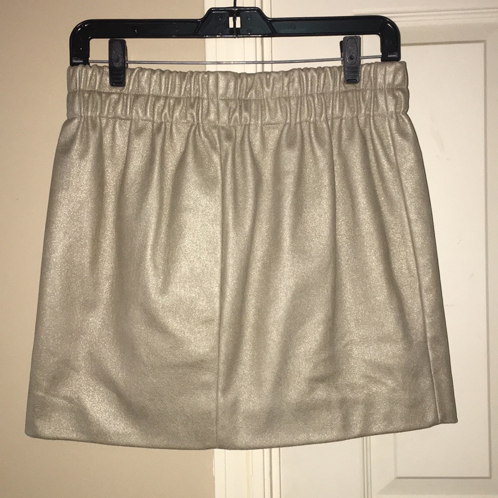 Gold metallic skirt